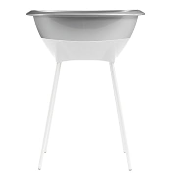 Luma Baby Bath Tub With Stand Bathtub Designed For A Fun Bath Silver