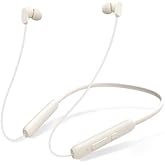 TONEMAC N18 Neckband Bluetooth Earbuds, Wireless Bluetooth 5.2 Headphones with Microphone, Ultra-Lightweight Comfort, IPX7 Waterproof, Deep Bass Strong Beat, 20H Playtime, Magnetic Earphones, White