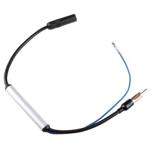 Cocar Auto Inline Antenna Radio FM & AM Stereo Signal Amp Amplifier Booster Cable (Coax Male to Female Extension Cable) with Power Input — image 1