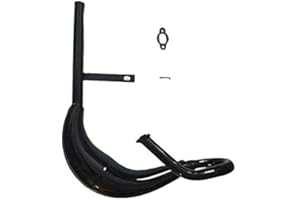 GENERIC 80CC Bike Black MZ65 Super Banana Pipe Exhaust with Expansion Chamber