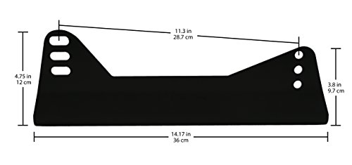 Invictus Side Mount Brackets for Bucket Race Seats (Black Pack of 2)