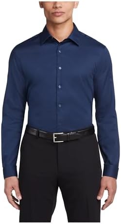 calvin klein dress shirts amazon Amazon.com: Calvin Klein Men's Non Iron Slim Fit Herringbone French Cuff Dress  Shirt Shirt, Blue, 14.5" Neck 32"-33" Sleeve (Small) : Clothing, Shoes &  Jewelry