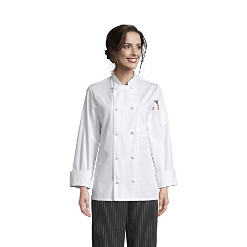 Threads Women's Girls Plus Size' Sedona Fit Chef Coat, White, 2XL Pricepulse