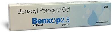 Benxop Benzoyl Peroxide Gel 2.5% for Acne 20 Gram