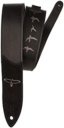 Amazon.com: PRS Guitars Leather Birds Guitar Strap, Black (ACC
