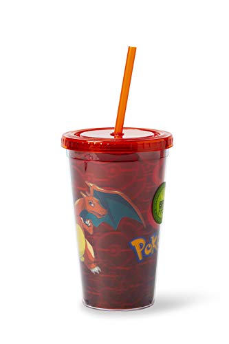 Pokemon Charizard Carnival Cup with Lenticular 3D Design 18 oz - Thumbnail 3