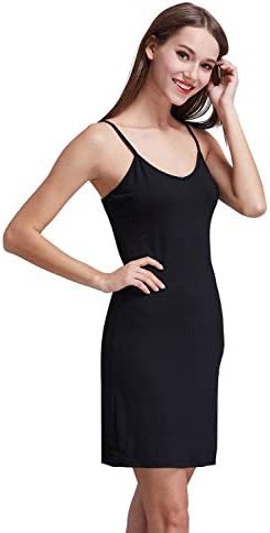 Coreal Women's Long Spaghetti Strap Cami Active Basic Camisole Slip Dress