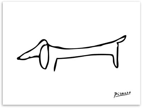 BeesClover Modern Abstract Animal Figure Owl Horse Poster Print Nordic Style Minimalist Wall Art Picture Home Decor Picasso Canvas Painting Dog