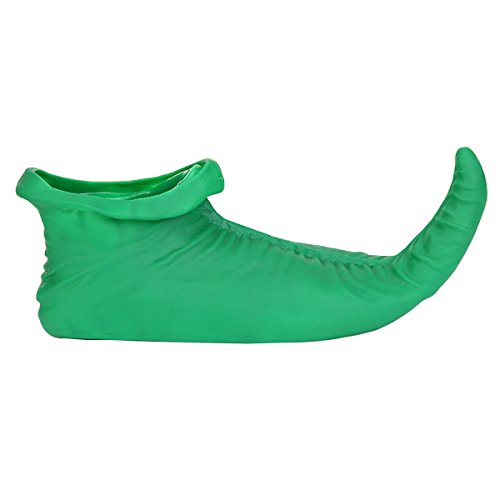 OULII Adult Elf Shoes Green Clown Shoes Jester Shoes Carnival Costume Shoes 25cm