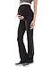 PattyBoutik Mama Bootcut Maternity Yoga Pants (Black M)