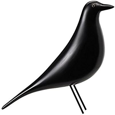 Eames &amp; Charles Decorative Modern Mid-Century House Bird made from solid wood (black)