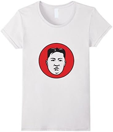 Womens Kim Jong-un T-Shirt, North Korean Supreme Leader, Communism XL White