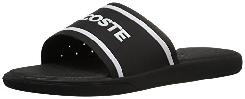 Lacoste Men’s L.30 Slide 118 3,Black/White Synthetic,10 M US