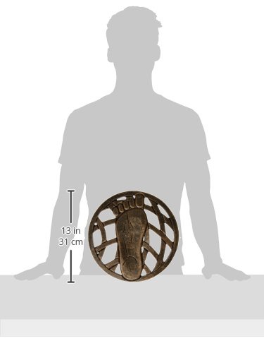 Oakland Living Stepping Stone, Left Foot, Antique Bronze