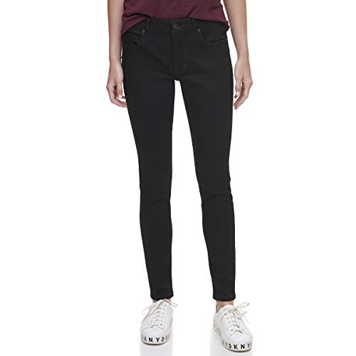 DKNY Women’s Bleecker Shaping Skinny Jeans, Rinse Black, 30