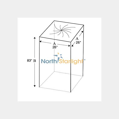 Bun Pan Rack Covers, High Density Polyethylene, Satin Clear, Food Safe (Case of 50 Covers)