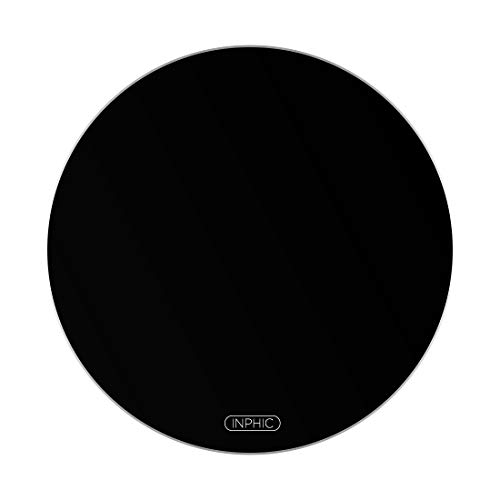 Mouse Pad Aluminium Alloy, Premium-Textured Mouse Mat, Non-Slip Rubber Base Mousepad for Laptop, Computer & PC, 7.8Ã—0.05 inches (Black Blue)