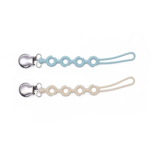 Pacifier Clip Donut for Baby Boy Girl Pacifier Holder Silicone Pacifier Clips for Boys Girls