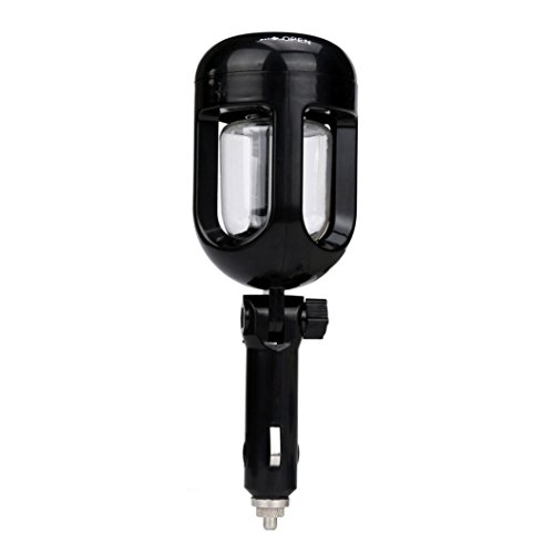 Mikey Store Auto Mini Car Humidifier Air Purifier Freshener Travel Car Porta (Black) - Thumbnail 2