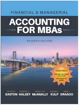 Financial & Managerial Accounting For Mb As With My Business Course.