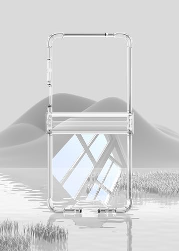 Hauw Funda Galaxy Z Flip7 5G,Funda de Teléfono Translúcida de Silicona Suave con Bisagra Ultrafina Todo Incluido Compatible con Samsung Galaxy Z Flip7 5G,Negro