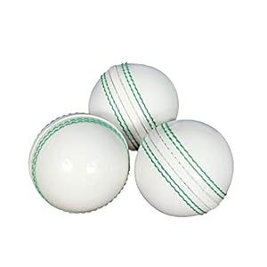 KSZ TRADERS Cricket Rubber Soft Balls for Practice (Set of 3) White