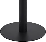 vidaXL Bistro Table Durable Steel Base MDF Top Wood Grain 60x60x75 cm view 5