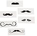 Mustache Party Tattoos- 36 Count, 39/2197