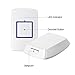 TFBOYS Security Wireless Waterproof Smart Doorbell with 36 Chimes 4-Level Adjustable Volume White Home Alarm Ring Bell for Home Improvement (1 Button + 2 Plugin Receiver)