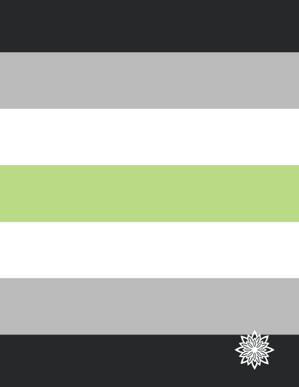 Agender LGBTQIA+ Pride Flag Large Notebook