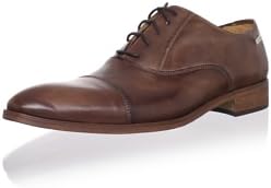 GF Ferré Mens Lace Up cap Toe, Tan, 44 EU/11 US