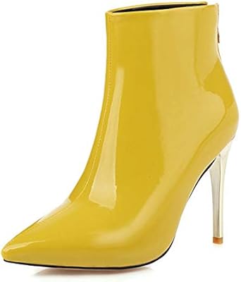 ladies yellow ankle boots