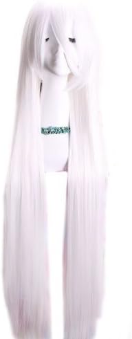 L-email Sesshoumaru Long Straight Cosplay Wig White