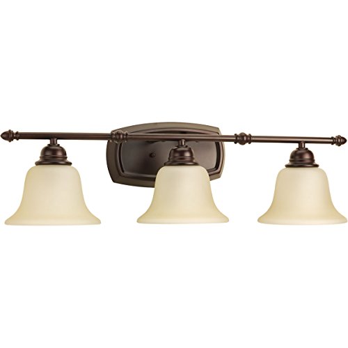 Progress Lighting P2137-20 Transitional Three Light Bath from Spirit Collection Dark Finish, Antique Progress Lighting P2137-20 Transitional Three Light Bath from Spirit Collection Dark Finish, Antique