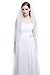 BEAUTELICATE Bridal Wedding Veil 2T Knee Length Cut Edge with Comb-V36-Ivory