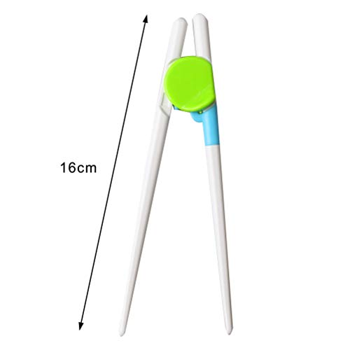 WODE Shop 2 Pairs Kids Chopsticks Children Training Chopsticks(Pink and Green) - Thumbnail 2
