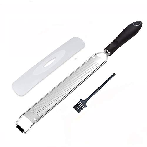 NILICAN 304 Stainless Steel Peeler Kitchen Fine Grinder Grater - Cheese Planer Planing Lemon Planing Potato Planer Grater Baking Kitchen Tools, Garlic, Ginger, Fruit, Vegetables (Black)