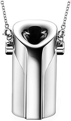 Hadie Portable air Purifier, Wearable USB Car Personal Air Purifier Freshener, Suitable for Children, The Elderly, Pregnant Women Wearable Air Filter Creative Pendant Trinketss-Silver
