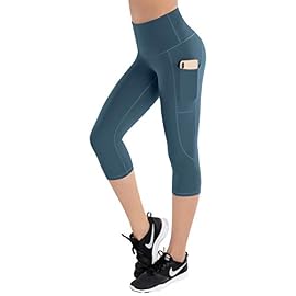 LifeSky Yoga Pants for Women, High Waisted Tummy Control Workout Leggings with Pockets, 4 Way Stretching