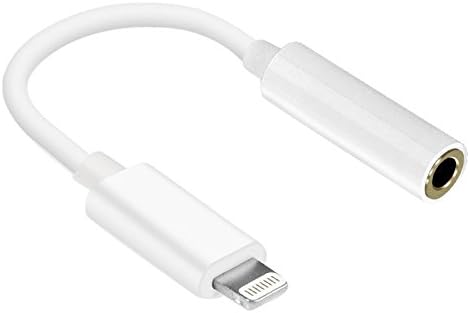 Worice Lightning to 3.5 mm Headphone Jack Adapter, Worice 2 Pack Lightning Interface to 3.5mm Earphone Aux Audio Cable, Headphone Jack Adapter Connector for iPhone 7/7 Plus