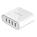 GXG-1987 DCH-4U 31W 4 Port USB Travel Desktop Charging Sattion for iPhone 6s / 6 / 6 plus, iPad Air 2 / mini 3, Samsung Galaxy S6 / S6 Edge / Note 5, HTC M9, Nexus and More - White