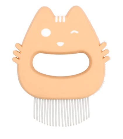 TopMed ETS Soft Deshedding Brush Proven Grooming Tools For Dogs Cats and Other Animals Removal Massaging Shell Comb Grooming and Shedding Matted Fur Remover (ORANGE)