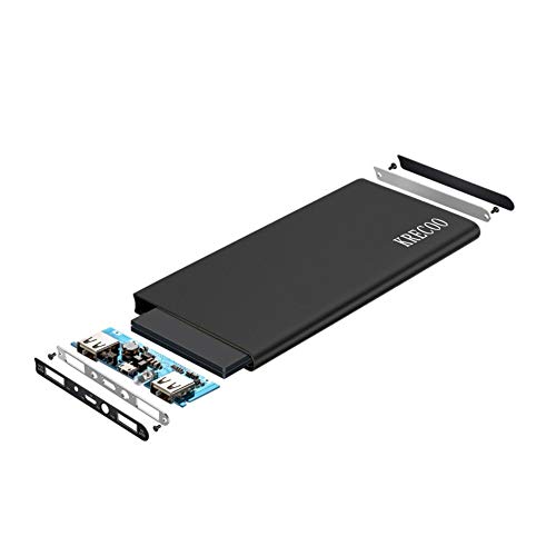 image for KRECOO Power Bank 20000mAh Portable Charger Ultra Thin External Batter