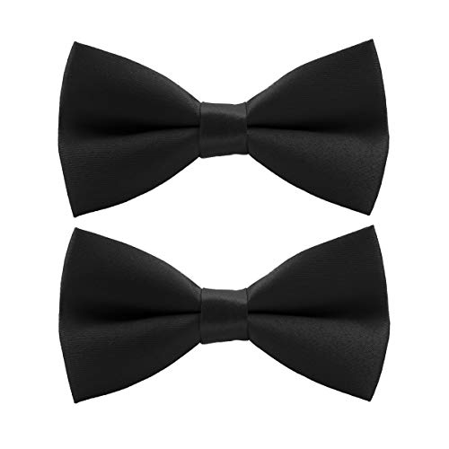 image for Wirarpa Mens Classic Pre-tied Bow Ties Formal Solid Tuxedo Adjustable 