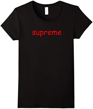 Women's Supreme Shirt (Comic Sans) Medium Black