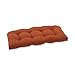 Pillow Perfect Monti Chino Solid Indoor/Outdoor Wicker Patio Sofa/Swing Cushion Tufted, Weather and Fade Resistant, 19