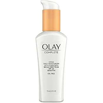 Face Moisturizer by Olay Complete Daily Defense All Day Moisturizer With Sunscreen, SPF30 Sensitive Skin, 2.5 fl. Oz., (Pack of 2)