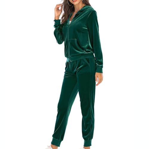 7-588 Lime Green Womens Pants Sweatsuits Pants Hood