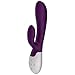 KAMA AMA Heated G-spot Vibrator - Vagina and Clitoris Stimulation Rabbit Massager – Waterproof & Rechargeable - Powerful Dual Motors - Best for Women or Couples – Purple (Ships Discreetly)