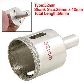 Generic 3 Pcs Glass Tile Hole Cutting Saw Drilling Tool w 32mm Diameter